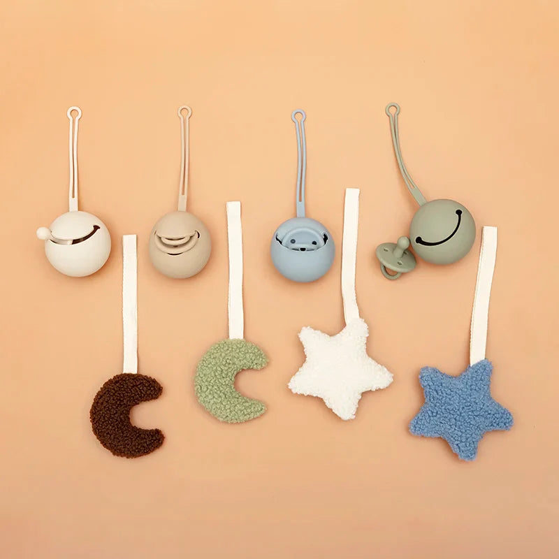 BPA-Free Silicone Baby Pacifier Holder Clip