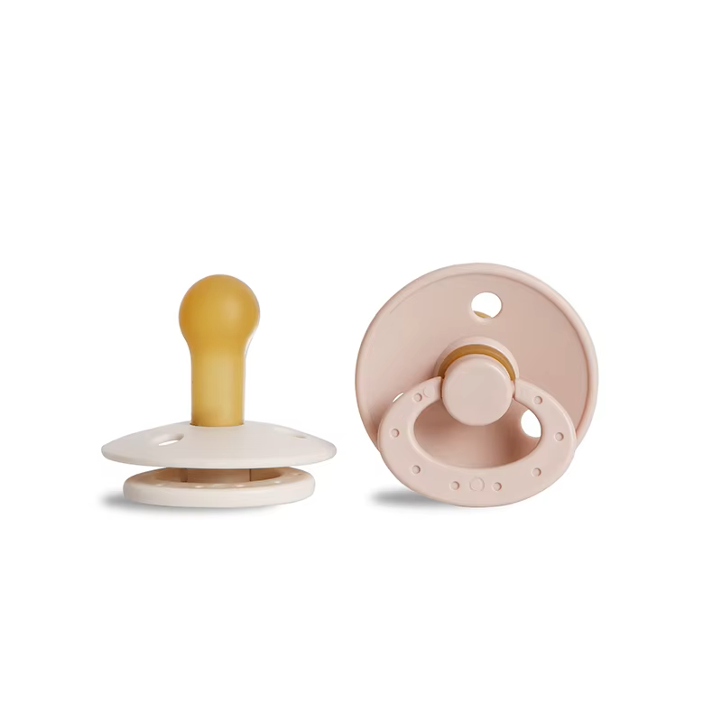Silicone baby pacifier, non-toxic, light sage green, ideal for infant soothing