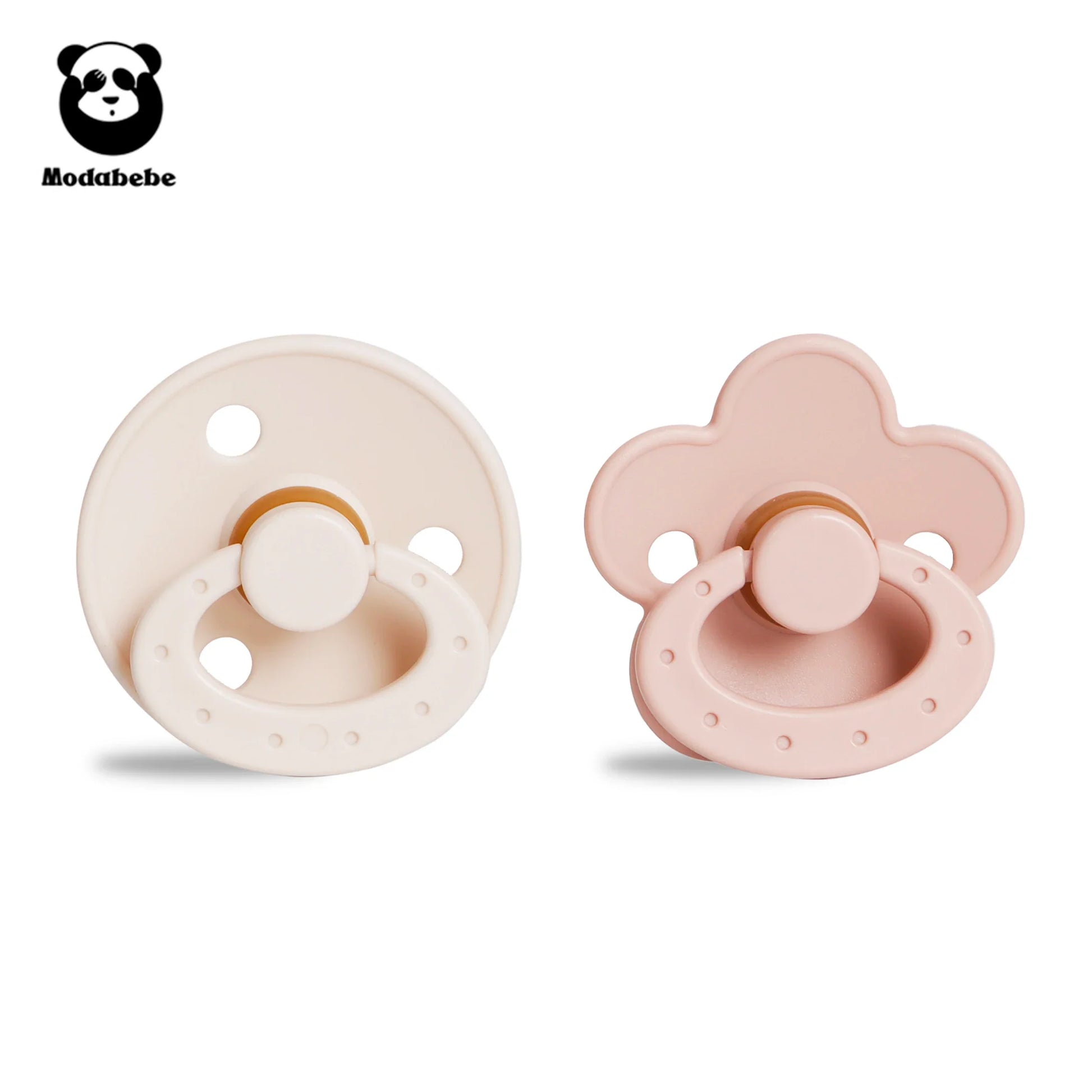 Silicone baby pacifier with orthodontic nipple, BPA-free, light blue, calming teether