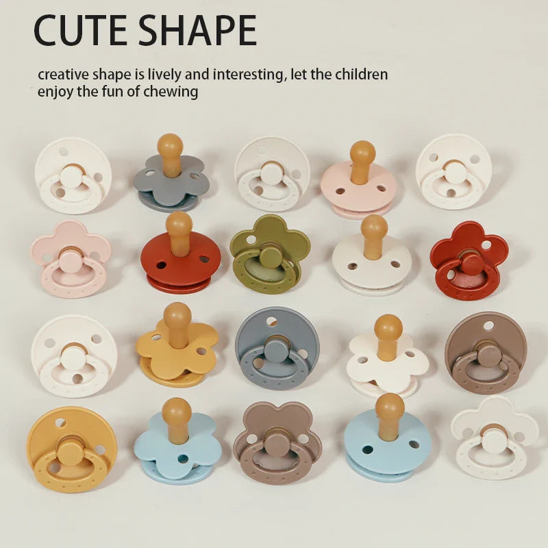 Two-pack BPA-free silicone pacifiers, gray and white, for newborn comfort