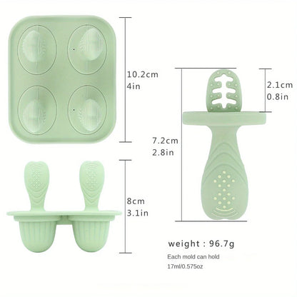 Food grade silicone mold for freezing baby food, purees, or breast milk
