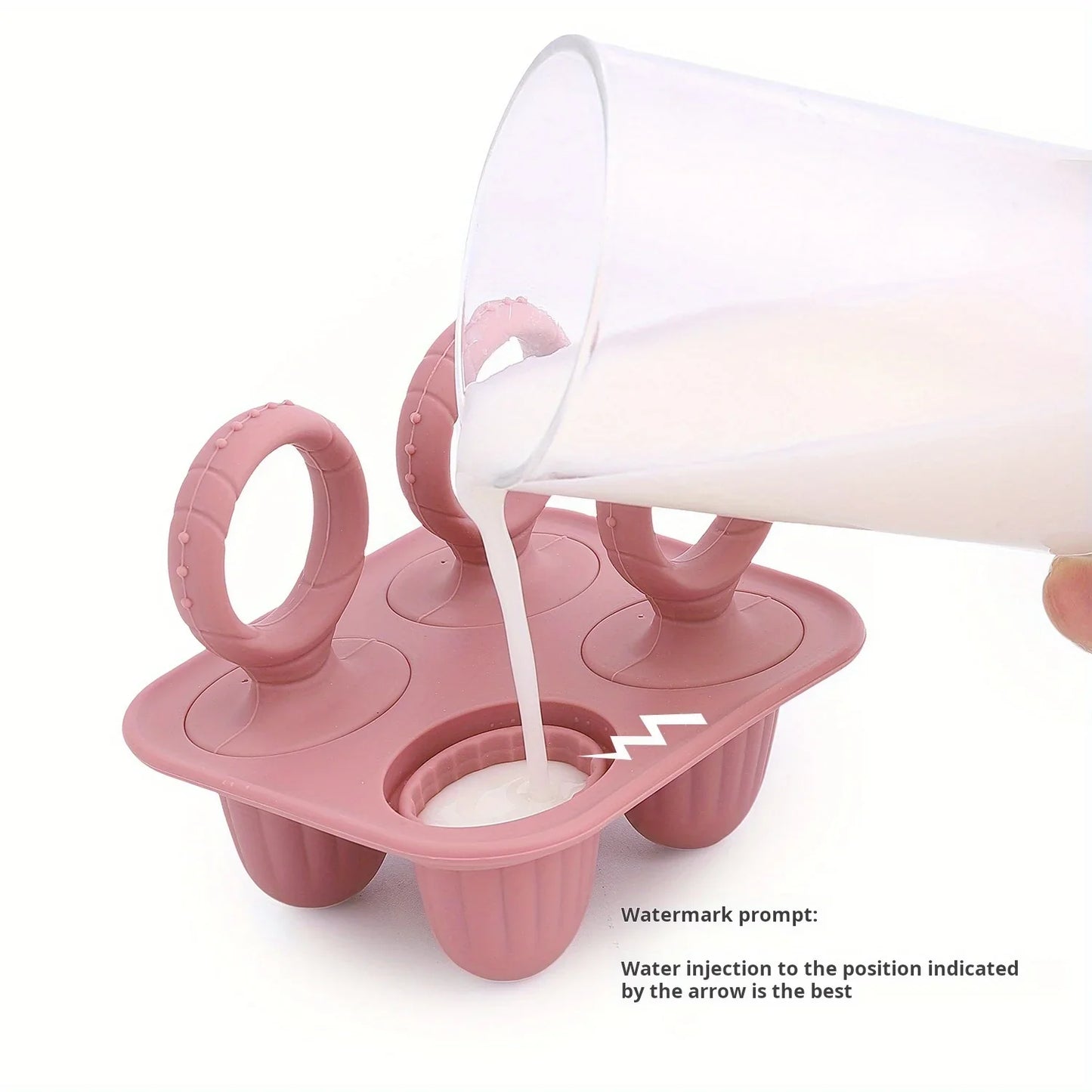 Colorful silicone baby teether and storage mold for homemade smoothies