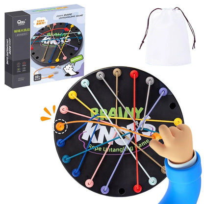 Brainy Knots strategy educational board game for kids, developing logic & fine motor skills