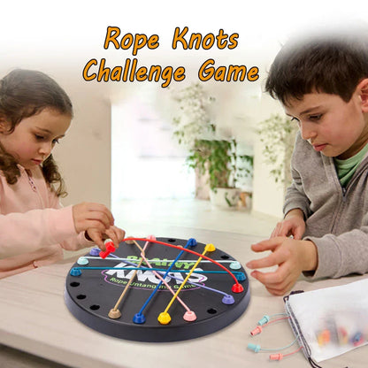 Colorful Brainy Knots puzzle game, a family educational toy for strategic thinking