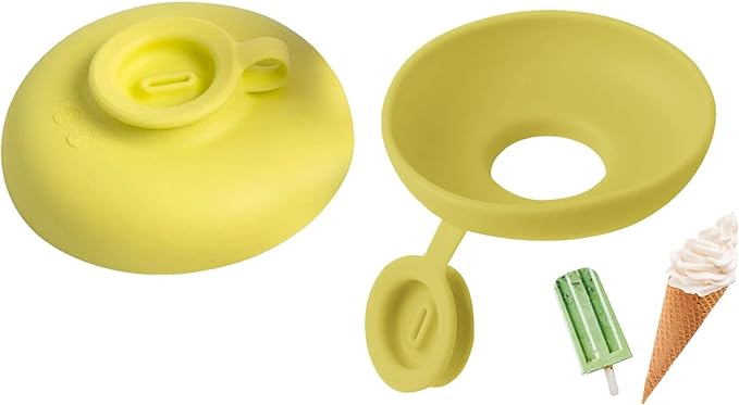 Assorted pack of kids' silicone ice cream cone holders, vibrant colors, hygienic, and easy to clean for parents