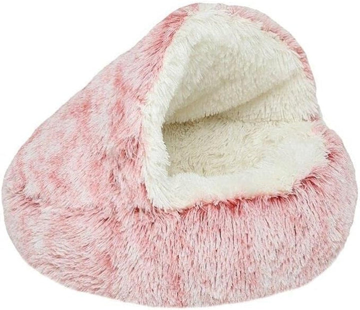 Premium calming dog bed for overall pet wellness. Cozy cave provides deep relaxation & anxiety relief.