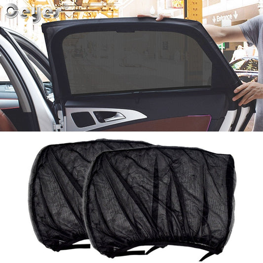 Car window sunshade for babies, blocking UV rays for comfort in car interior travel