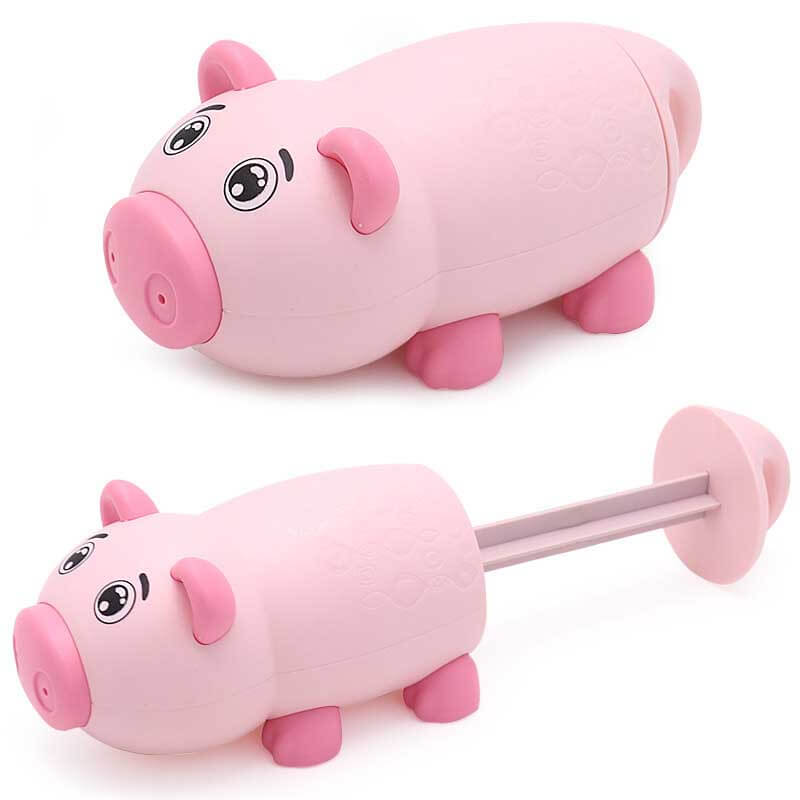 Assortment of colorful cartoon animal water guns, exciting bath toys for children's summer fun.