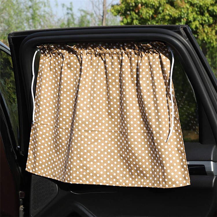 Baby car window sunshade with cartoon character, universal fit for UV protection and child comfort