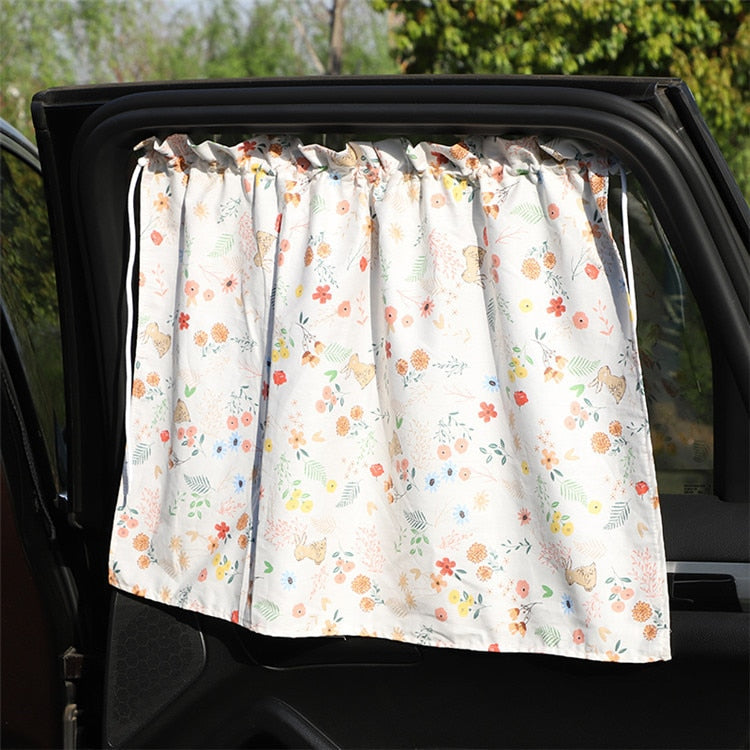 Car window cover for children, universal fit cartoon sunshade ensuring baby's UV protection