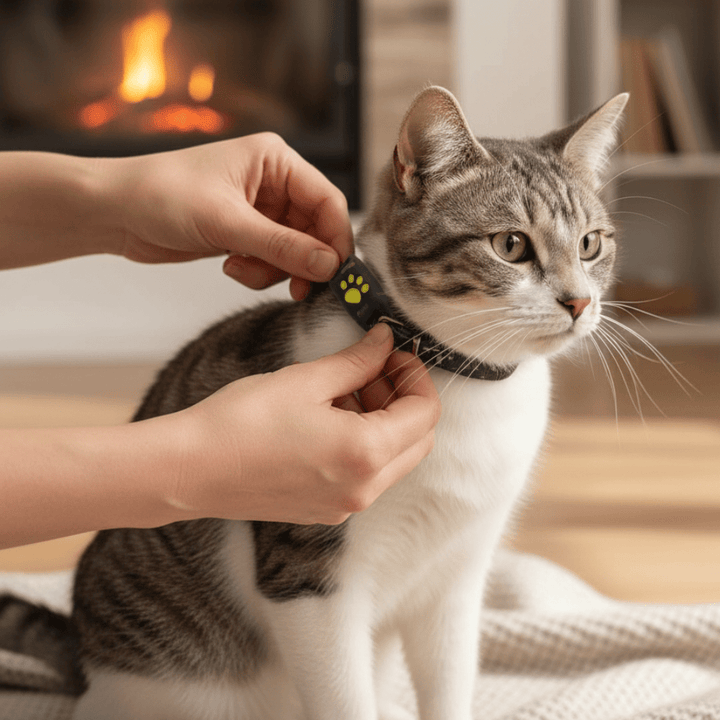 Cat GPS tracker for real-time tracking, no monthly fee, ensuring pet safety & peace of mind.