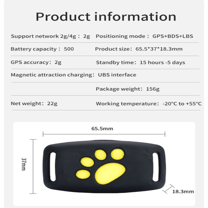 Secure your cat with this real-time GPS tracker; easy attach, durable, rechargeable, no subscription.