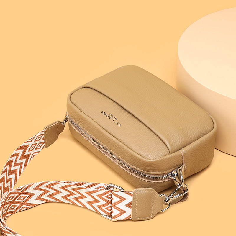 Stylish faux leather women's crossbody bag with adjustable strap, a chic and practical everyday handbag.
