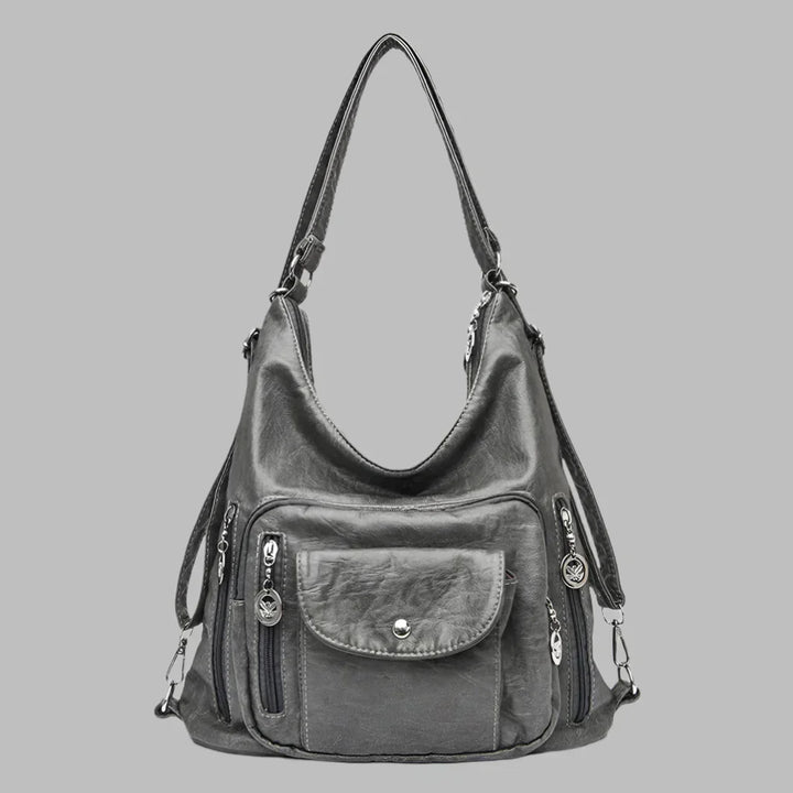 Versatile women's slouchy tote bag for work, travel, or daily use. A chic and spacious fashion accessory.