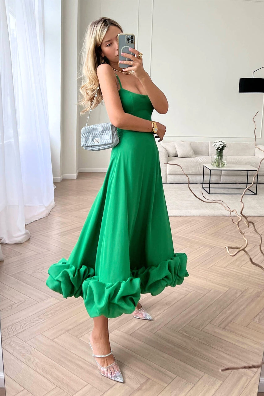 Stylish women's elegant twirl dress. Perfect as a wedding guest, cocktail, or special occasion party dress.