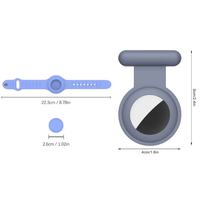 Wearable child safety tracker wristwatch with GPS functionality and parent receiver on white background