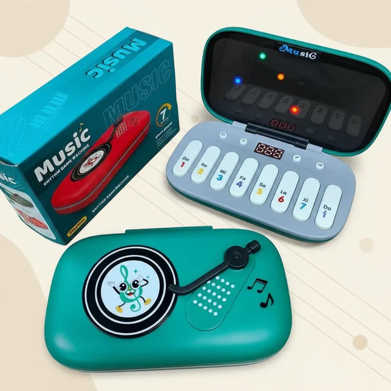 Musical instrument toy for child development, featuring a light-up piano with easy-to-press buttons.