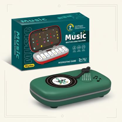 Detailed image of the control panel on an educational light piano music toy for toddlers.