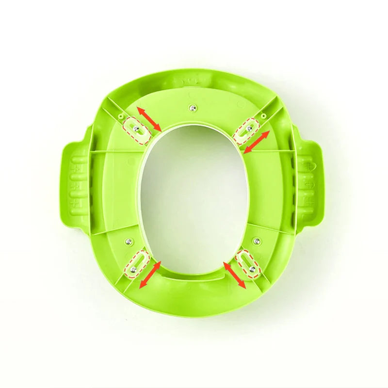 Easy-to-store children's potty training seat, designed for a smooth transition to adult toilets for kids