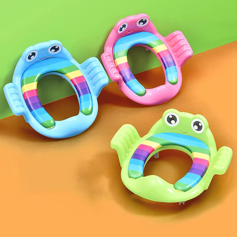 Toddler toilet training seat, ergonomic design with comfortable cushioning, for easy preschool potty use