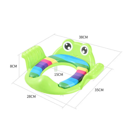 Hygienic child potty trainer, non-slip base, designed for comfort during toddler toilet use
