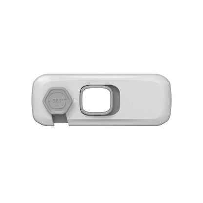 Baby safety essentials: cabinet drawer lock, keeps curious hands safe.