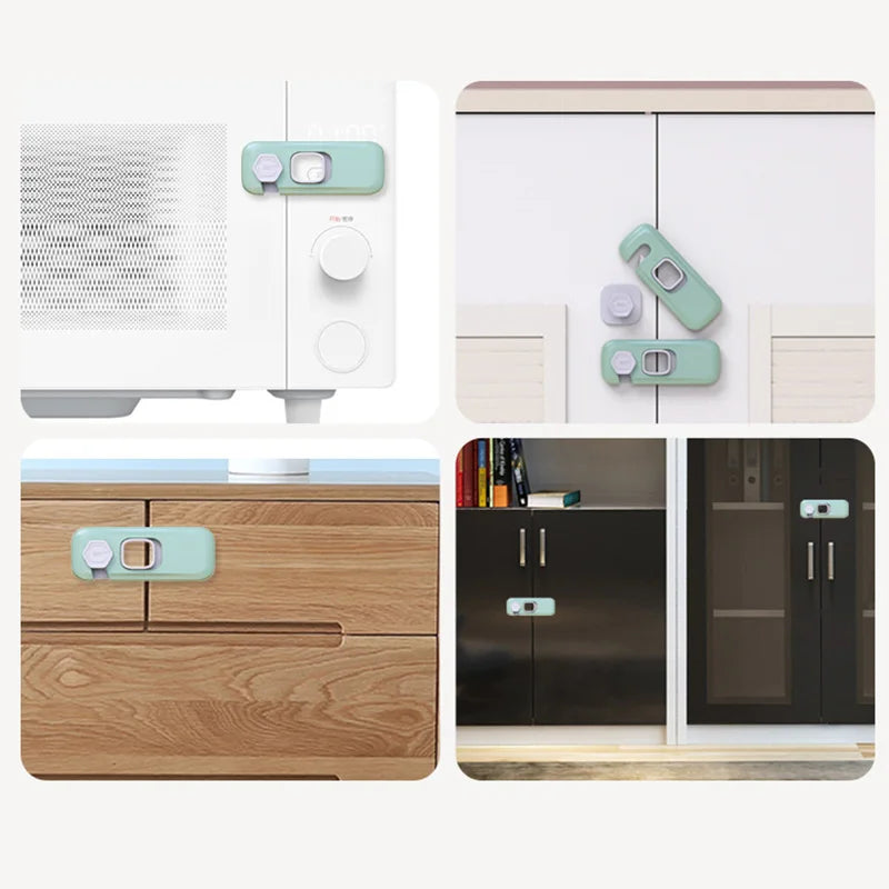 Home security child lock for cabinets & doors, essential for baby safety.