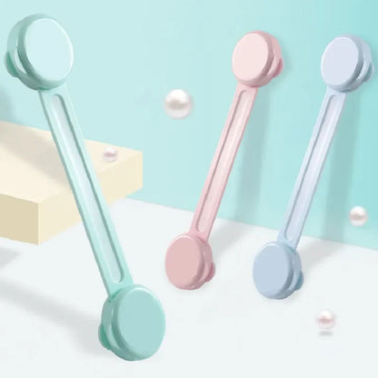 Set of 5 child protection cabinet and drawer locks, clear design for baby safety in home