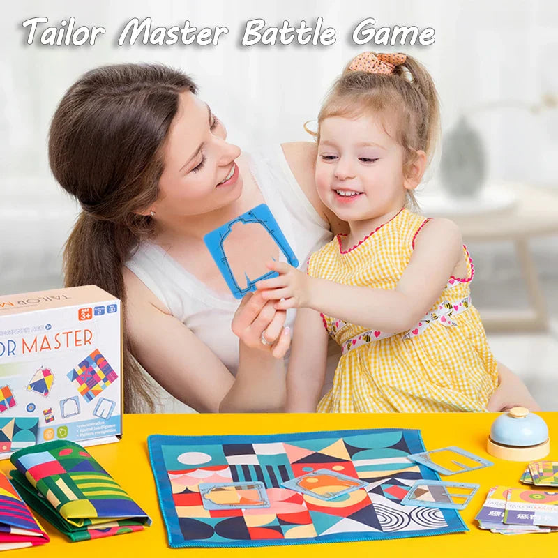 Educational toy: Shape & color recognition game with colorful wooden blocks for young children