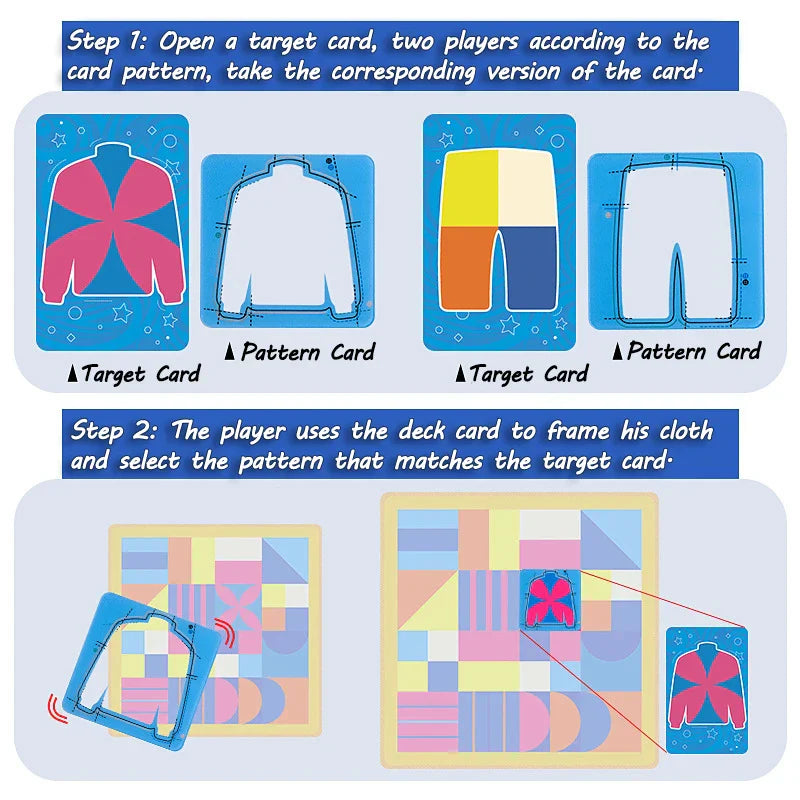 Family game for kids: Interactive shape and color recognition teaching cognitive skills