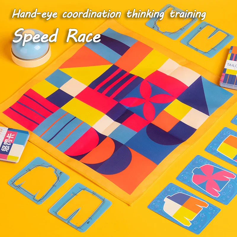 Child matching shapes and colors in an engaging educational game, skill development focus
