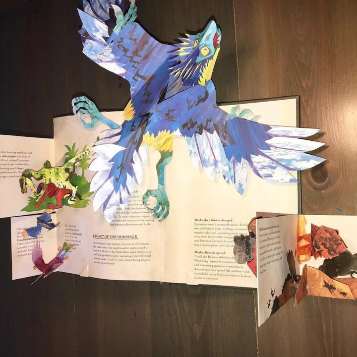 Engaging 3D dinosaur pop-up book, an interactive gift for kids, sparking prehistoric learning & fun.