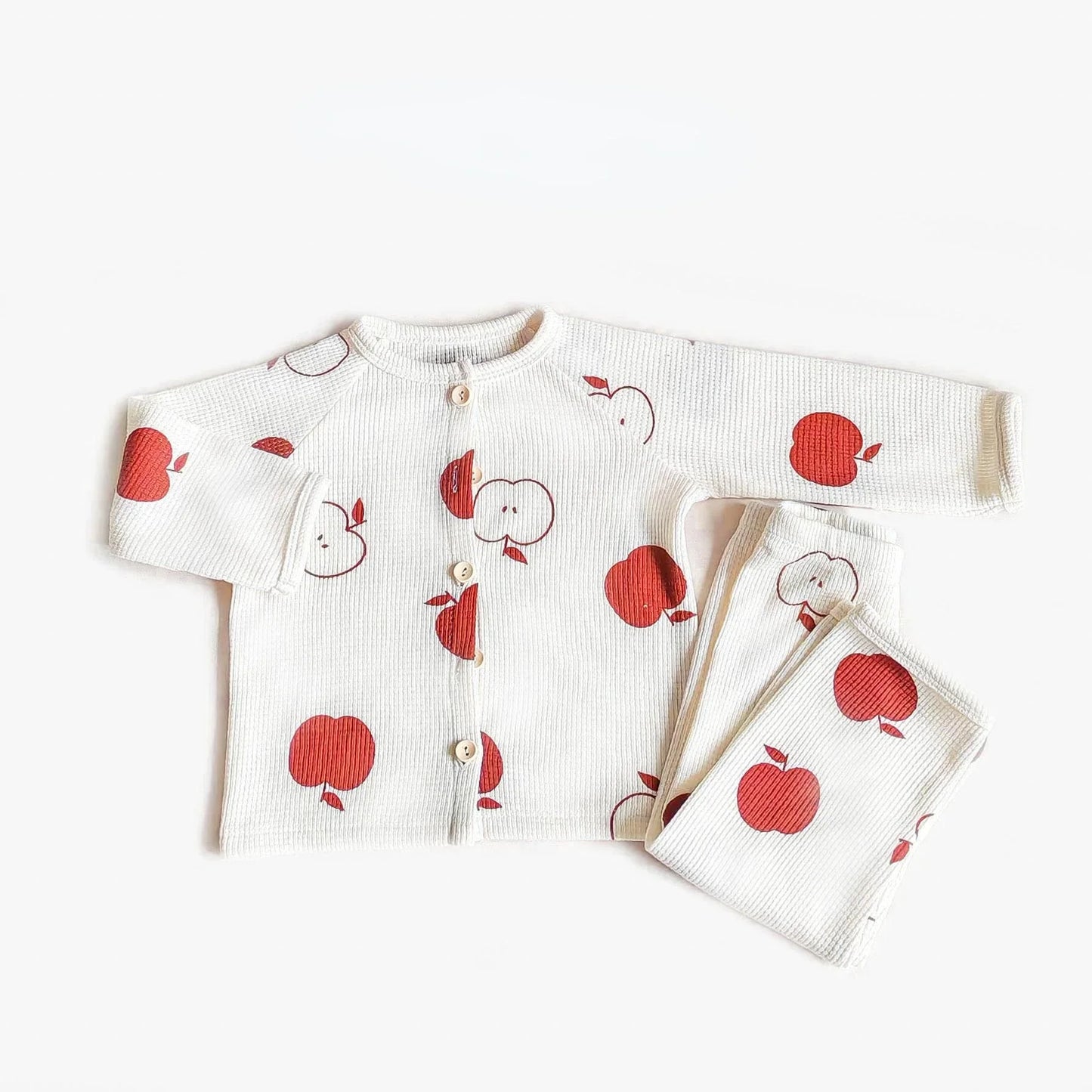 Kids lounge wear: comfortable airy cotton sleepwear set, merging practicality with cute design