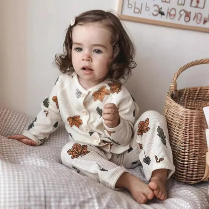 Unisex kids fashion: breathable cotton sleepwear set for toddlers, perfect for summer nights
