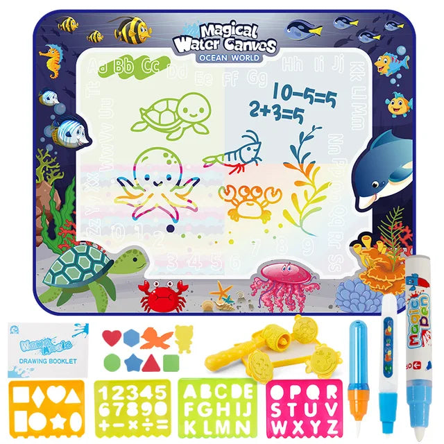 Children's AquaMagic Water Drawing Mat with Accessories