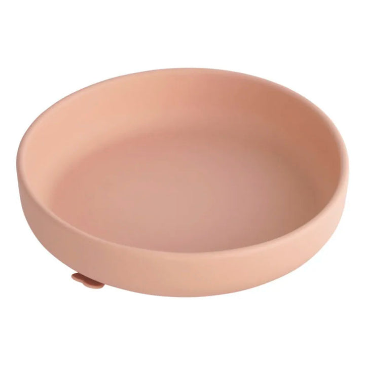 Suction base silicone bowl, BPA-free, keeps food in place for active toddlers.