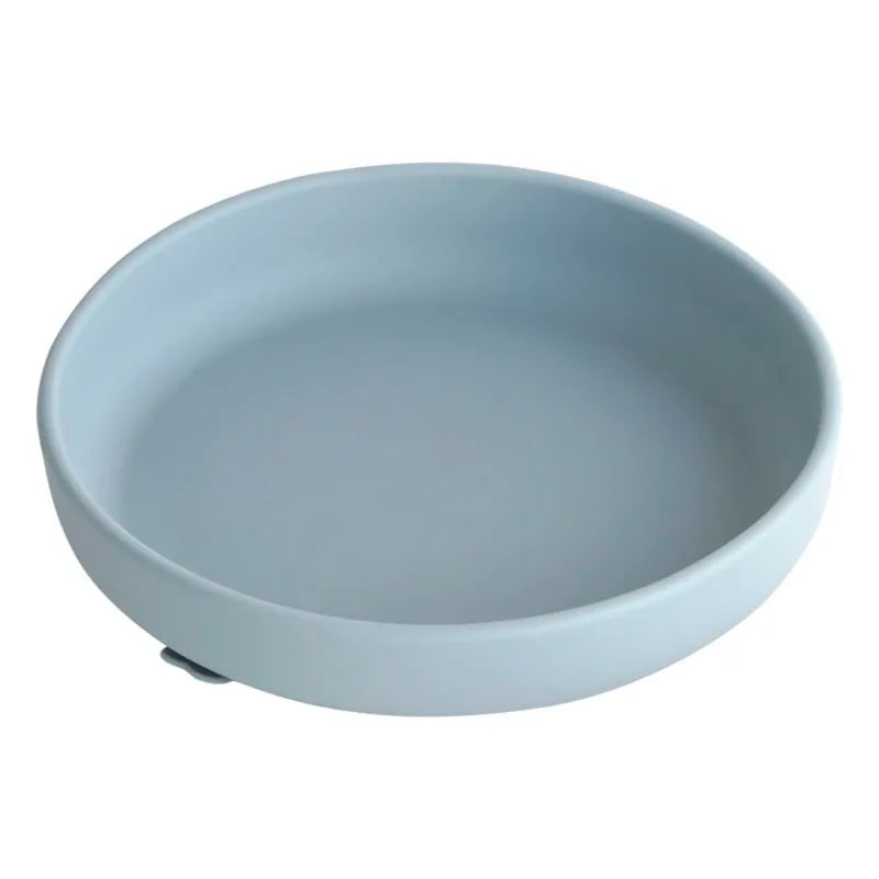 Silicone weaning bowl, BPA-free, designed for easy scooping for baby and toddler.