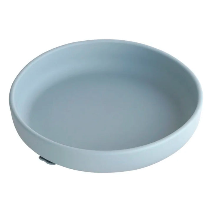 Silicone weaning bowl, BPA-free, designed for easy scooping for baby and toddler.