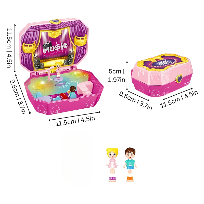 Fun children's dollhouse playset with interactive elements, perfect for creative young minds.