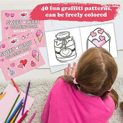 Kids' educational coloring book, promoting fine motor skills & creative play with fun drawings