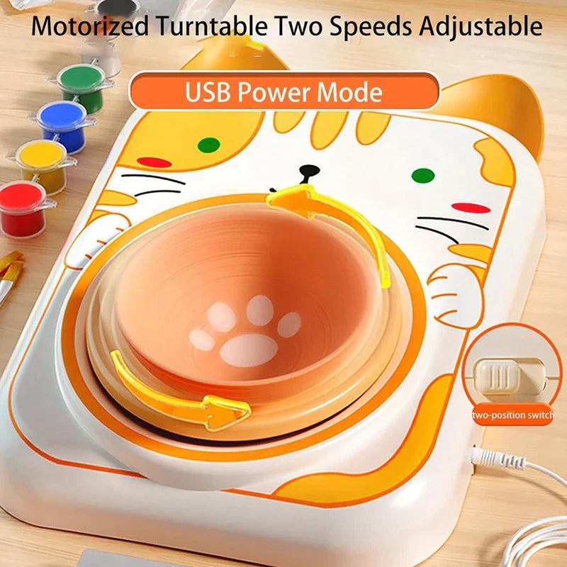 Creative play pottery art kit for children, promoting sculpting skills and imagination