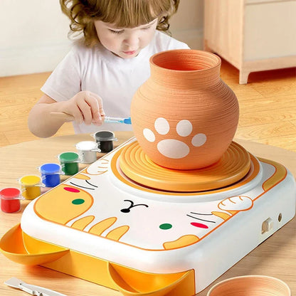 Toddler activity pottery kit, enabling young children to sculpt and create art