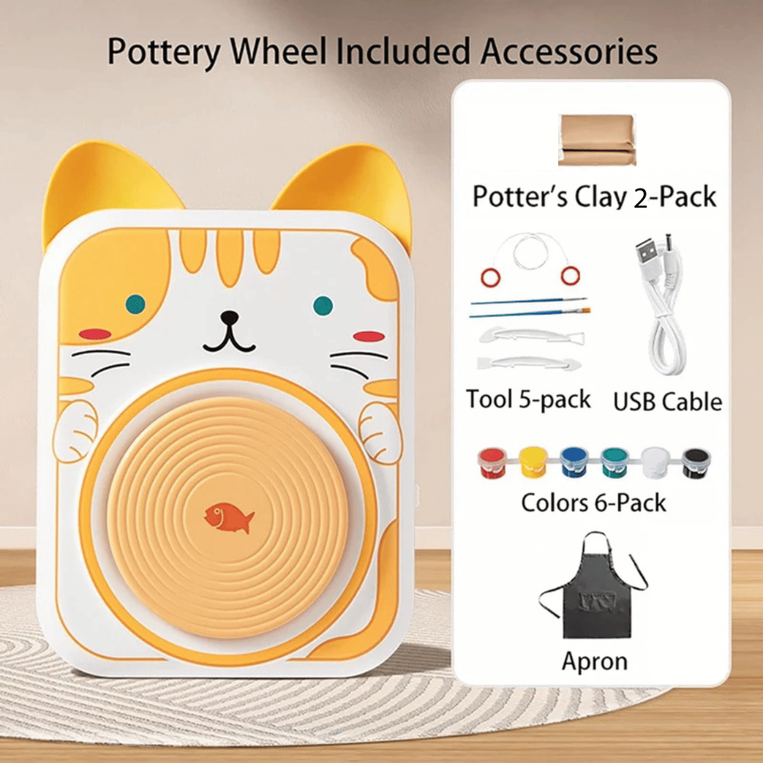 Children's creative pottery art kit, a complete set for hands-on sculpting and artistic expression