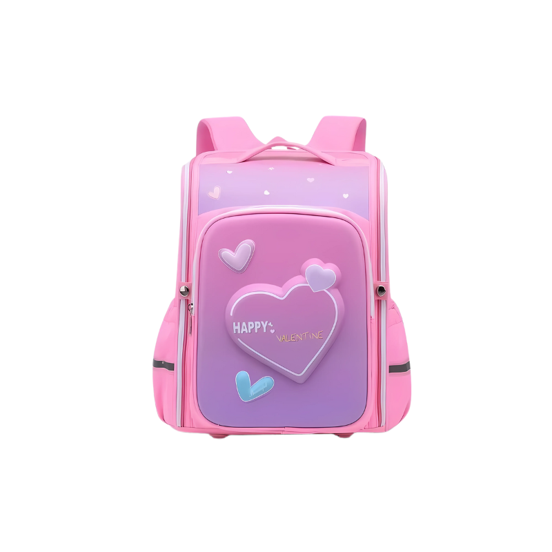 Kids fashion 3D school bag, ergonomic design for spinal health, ideal for young students