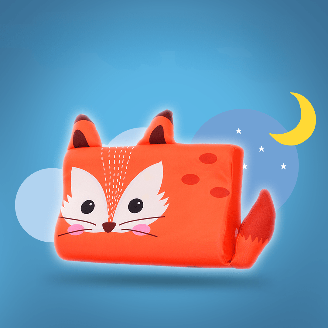 Healthy sleep ergonomic pillow for children, providing vital neck support and breathable comfort.