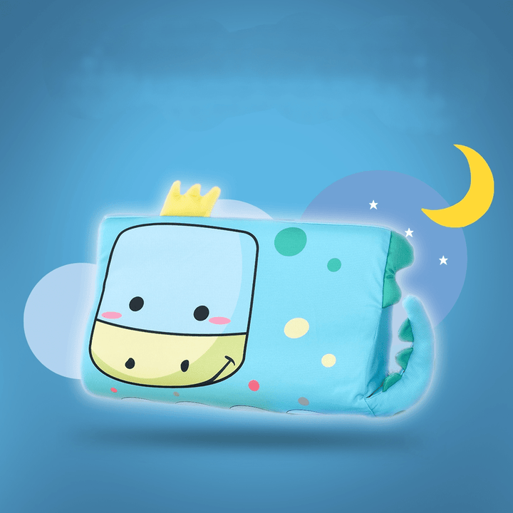 Soft memory foam children's pillow offering ergonomic neck support for comfortable and healthy sleep.