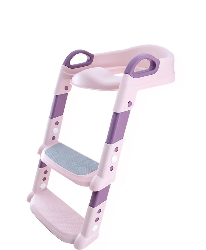 Convenient foldable children's potty training toilet stool, aiding toddlers in gaining bathroom independence.