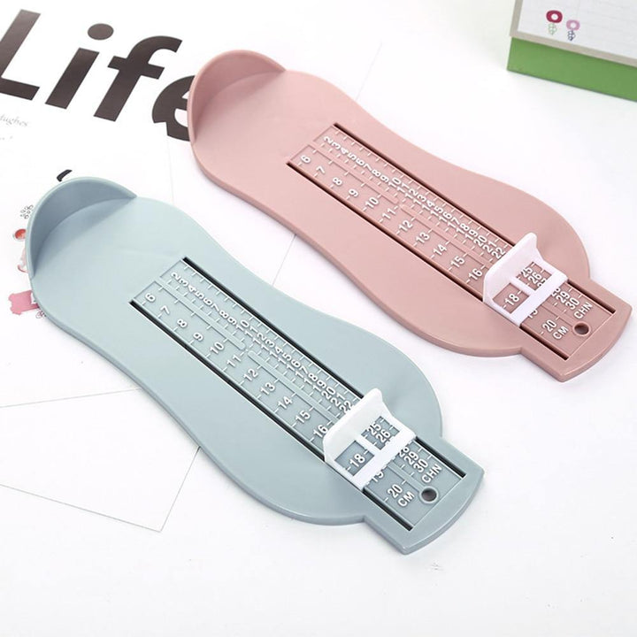 Accurate foot sizer for children to easily measure shoe size at home, ideal for online shopping.