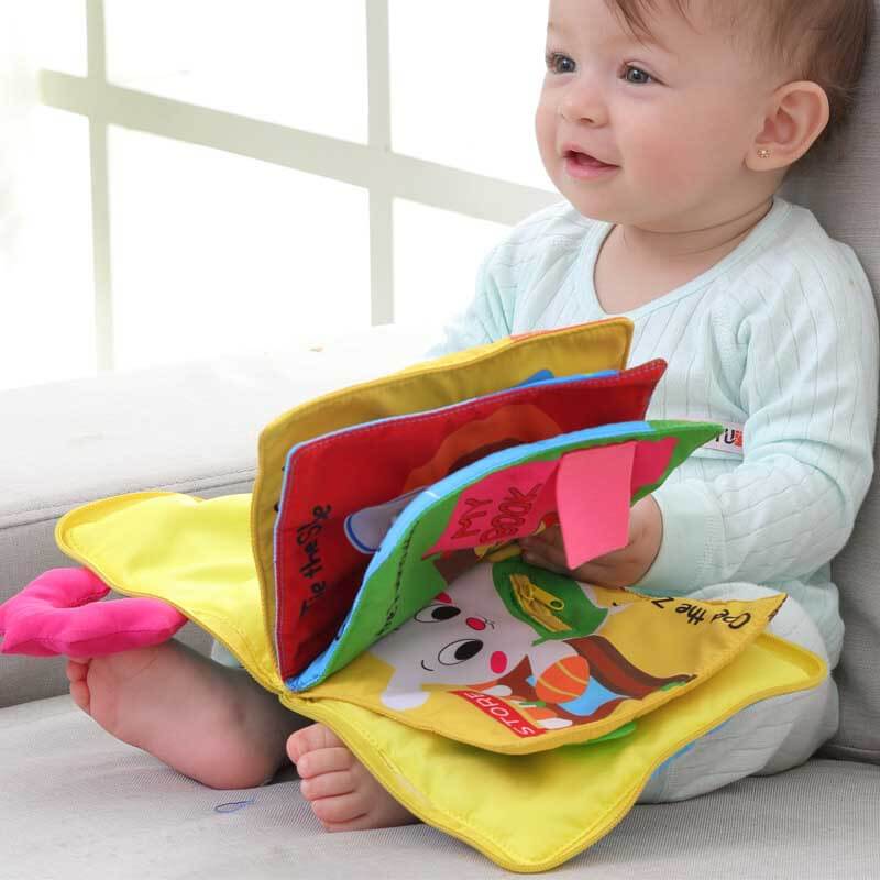 Children's indestructible soft fabric activity book, stimulating early education for toddlers