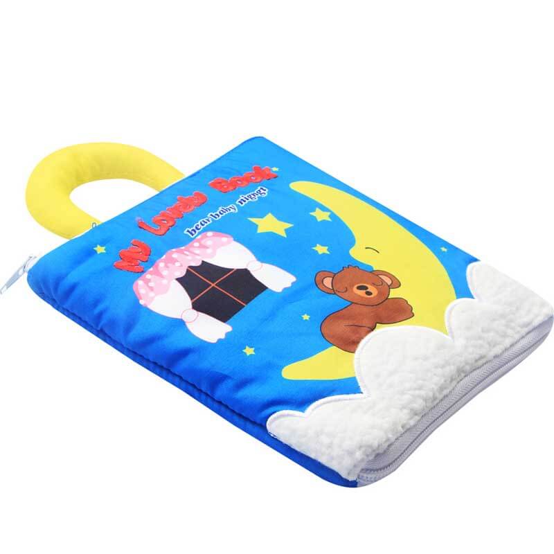 Tearproof soft fabric activity book, perfect sensory toy for curious toddlers and infants